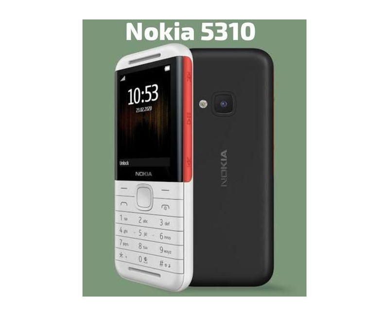 Nokia Refurbished 5310 "2.4" 8MB RAM-16MB ROM 0.2MP Dual SIM - Color May Vary