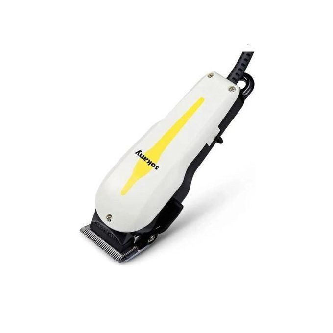 Sokany Barber Shaver Hair Cutting Machine Professional Hair Clipper - White/Black