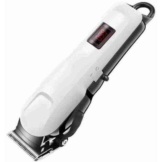 Rechargeable Cordless Shaving Machine With Battery Indicator Hair Beards Trimmer- White
