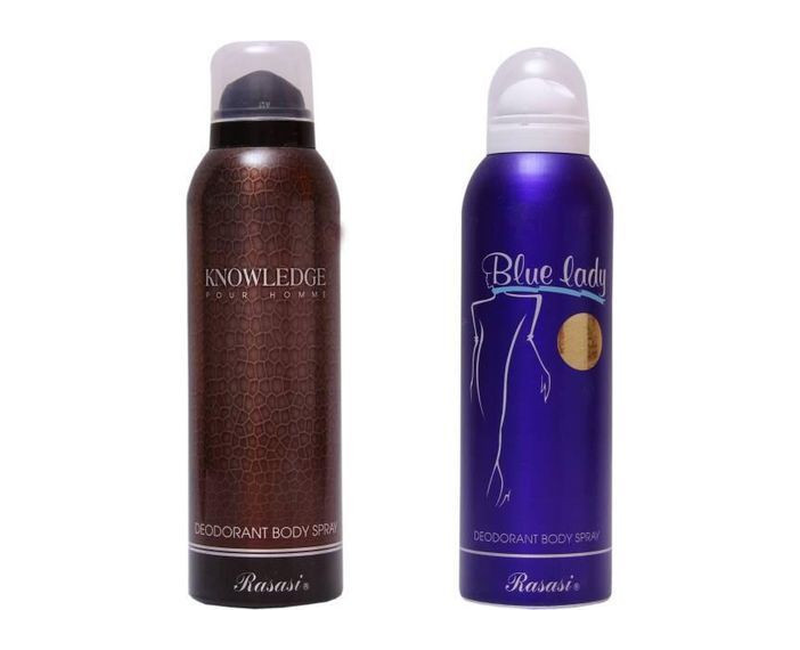 Bundle of Knowledge And Blue Lady Deodorant Spray -150ml*2