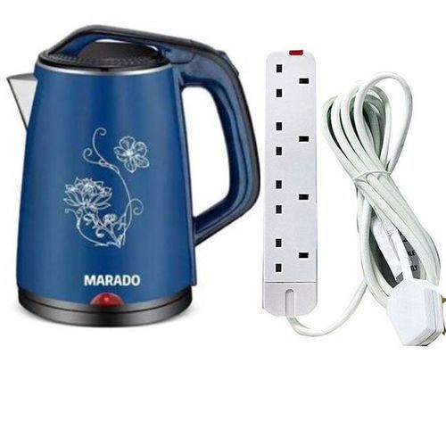 Marado Bundle Of 2.5L Kettle With Extension Cable - Multicolor