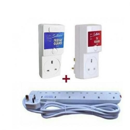 Sollatek TV & Fridge Guards & 6 Way Extension
