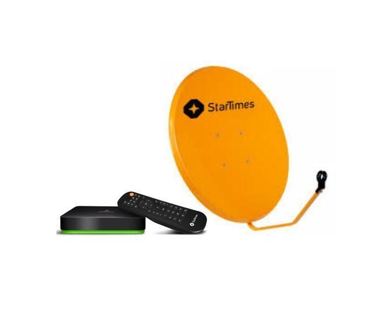 Startimes Full Package Decorder + Dish - Black,Green,Orange