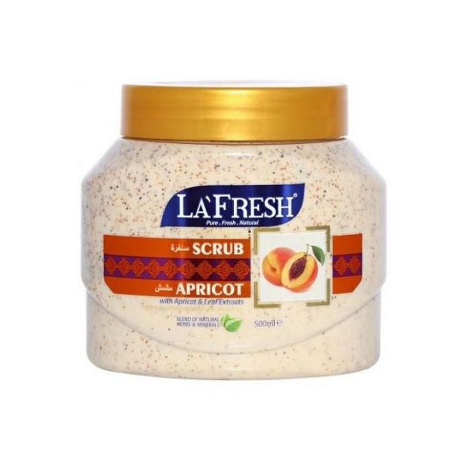 La Fresh Exfoliating Face & Body Scrub Apricot Skin Tonic 500ml