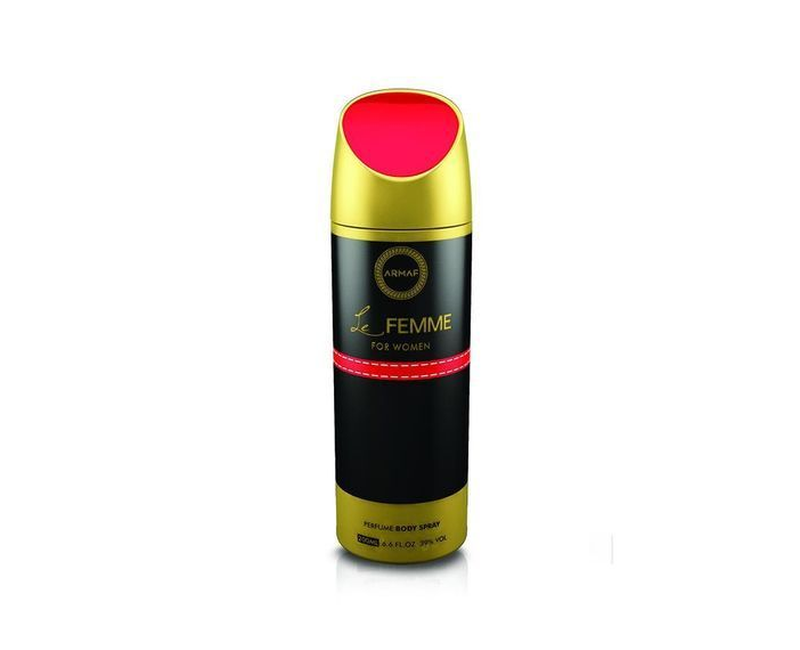 Armaf Body Spray For Women,Le Femme, 200ml - Black