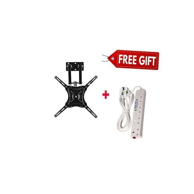 Home Design 14-55" Rotating Wall Mount Bracket +4Way Extension