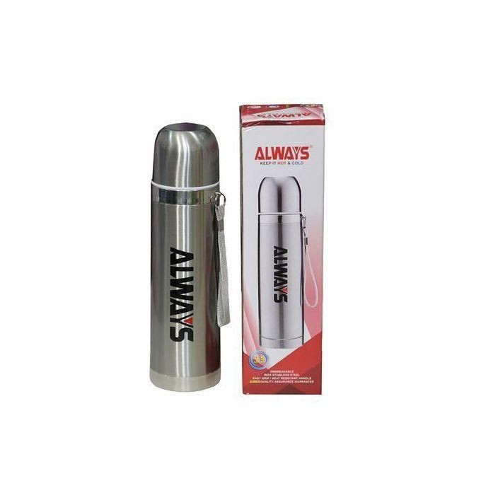 Always Original Hot & Cold Unbreakable Stainless Steel Thermal Flask - Silver