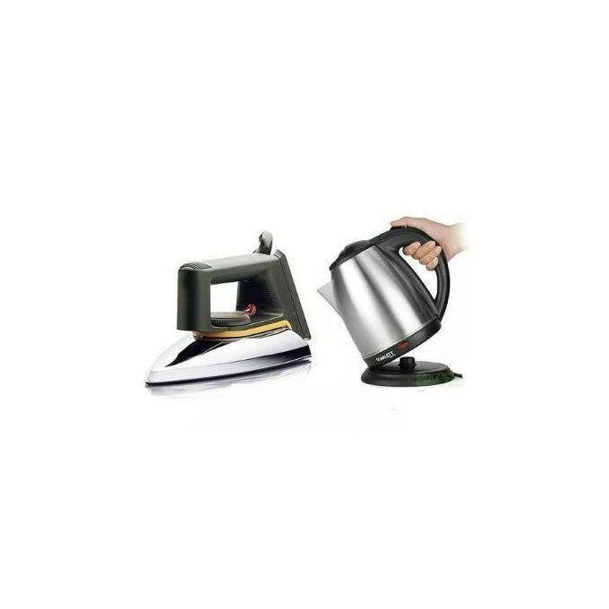 Flat Iron & 2L Electric Kettle Percolator