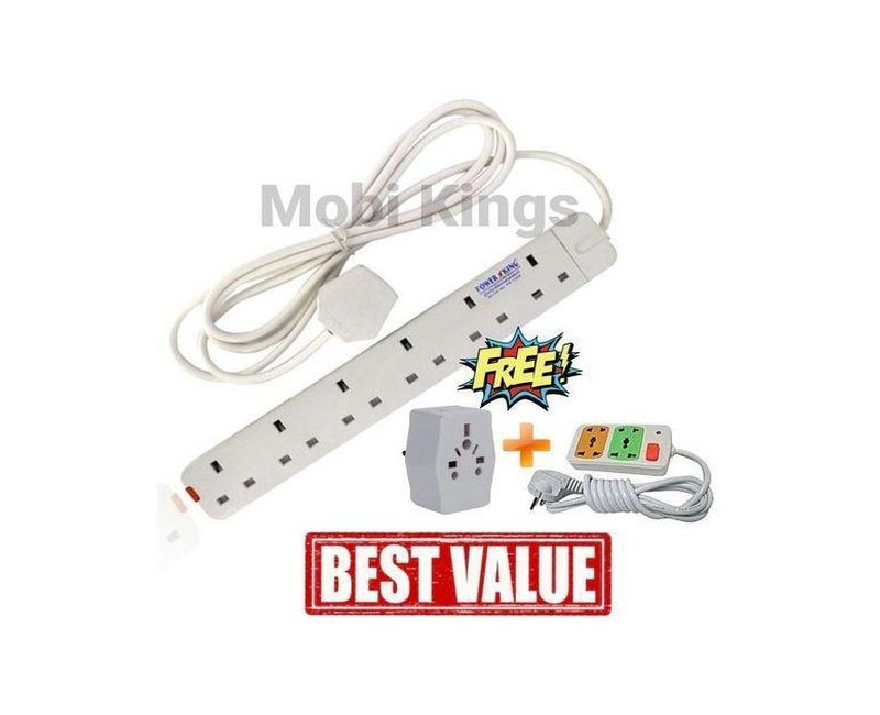 Other 6 Way Power Extension 3M Cable + Free 2 Gifts