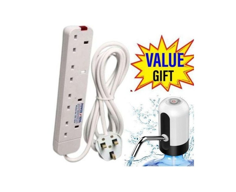 4 Way Extension Cable And Free Rechargeable Dispenser