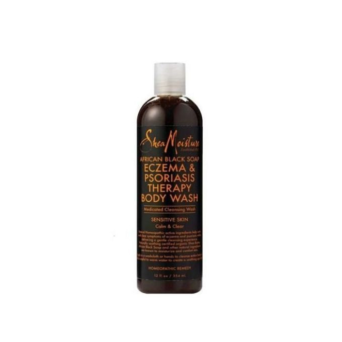 Shea Moisture African Black Soap Eczema Psoriasis Therapy Medicated Body Wash 354ml