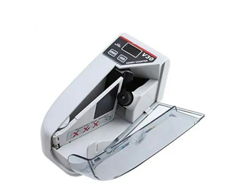 Portable V30 Mini Money Counting Machine Handy Counter-White