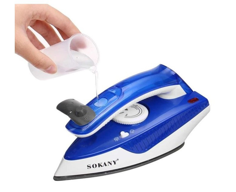 Sokany Travel Steam Flat Iron- Blue, White