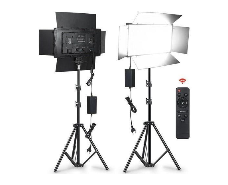 Pro LED Photography / studio Lighting Kit - Flat LED Lamp For TV, Video Studio, Photo Shooting, Beauty, Selfie, And Live Streaming