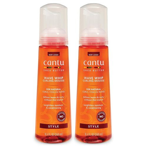Cantu Wave Curling Mousse with Shea for Natural Hair, 8.4 oz -2pack