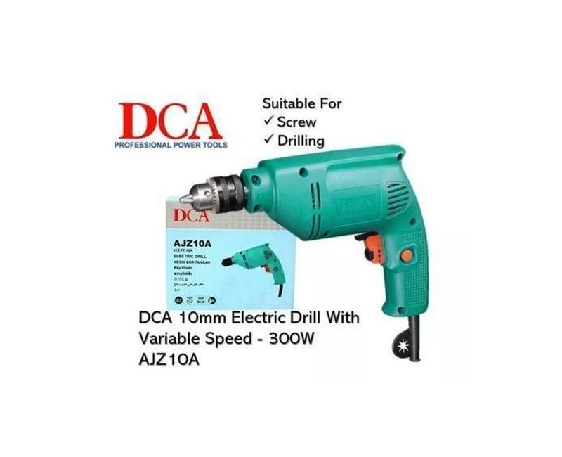 Dca 10mm Electric Drilling Machine - Green