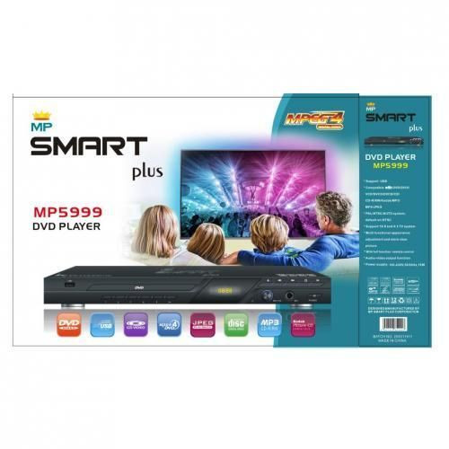 Smart Plus DVD Player-MP5999 - Black With HTMI Included