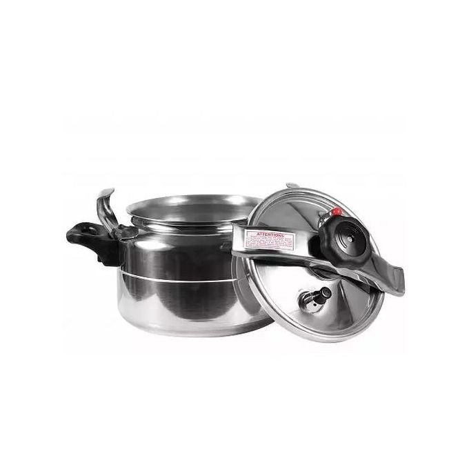 Aluminium Pressure Cooker, 5 liter - Silver