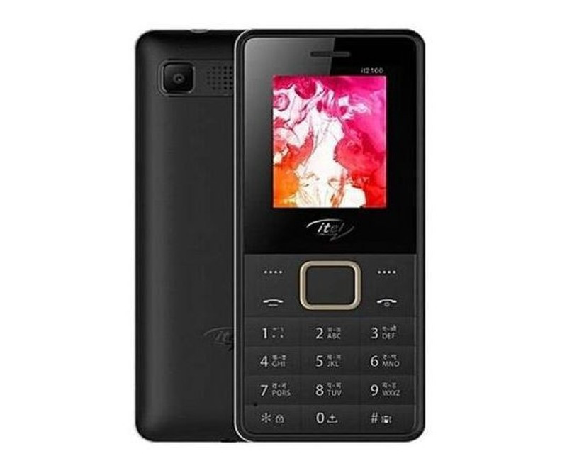 Itel 2160 1.8'' Dual SIM 0.3 MP 1000 mAh Battery – Black