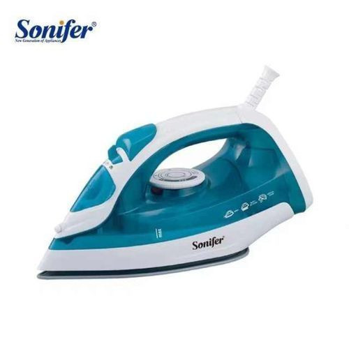Sonifer Steam Iron With Ceramic Soleplate-White, Blue
