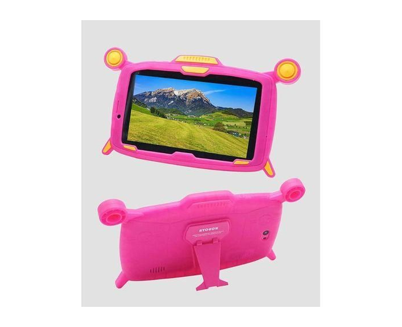 Atouch KT3 5G Dual-Sim Android Tablet For Kids - 7"Inch 5000mAh Smart Tab with 64GB Rom+4GB with Gifts - Pink