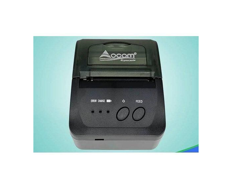 Portable Bluetooth Thermal Printer Label Takeaway Receipthine, Supports Multi-Language & Symbol/Picture Printing-Black