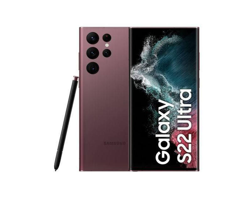 Samsung Galaxy S22 Ultra 5G 6.8" 8GB RAM 256GB ROM 108MP 5000mAh - Burgundy