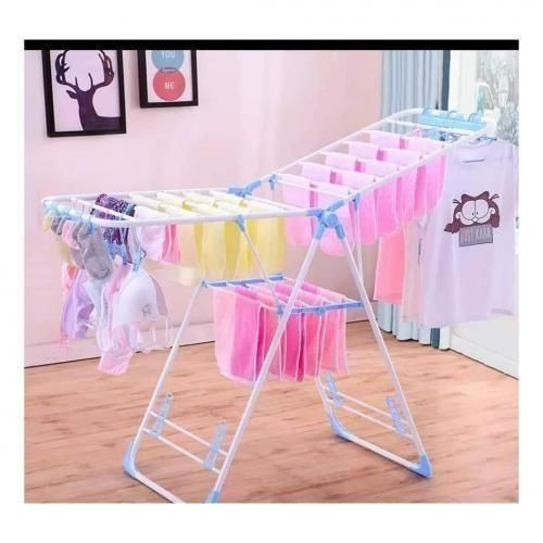 Outdoor Foldable Clothes Hanger- Blue