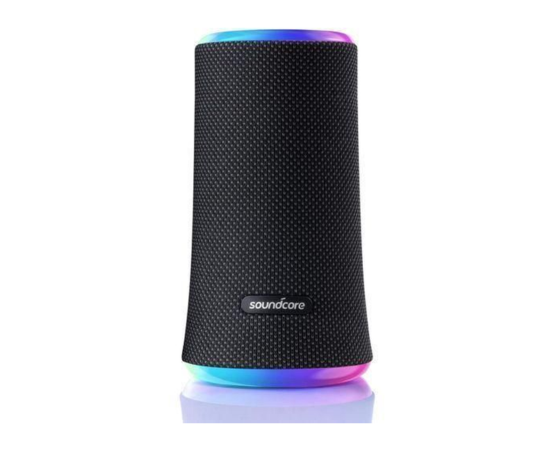 Anker Soundcore Glow Bluetooth 20W Speaker, with IPX7 Waterproof Protection and 360° Sound portable Bluetooth Speakers with PartyCast, and 12-Hour Playtime Black