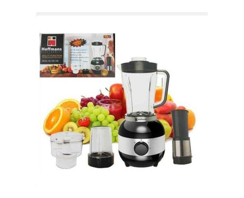 Hoffmans 4 IN 1 Multi-function Electric Blender Juicer Fruit Mixer Powerful Hand Held Stainless Steel Grinder