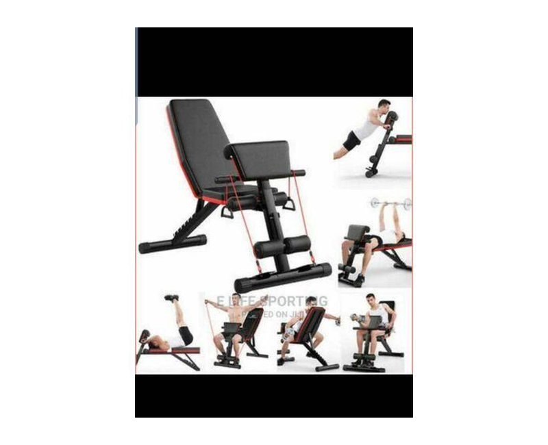 Djustable Weight Bench - 660 Pounds Load Foldable Strength Training Benches For Full Body Workout Bench Press / Adjustable Weight Bench, Full Body Workout Strength Training Bench Press Foldable Incline Decline Bench Sit Up Exercise Equipment For Home Gym