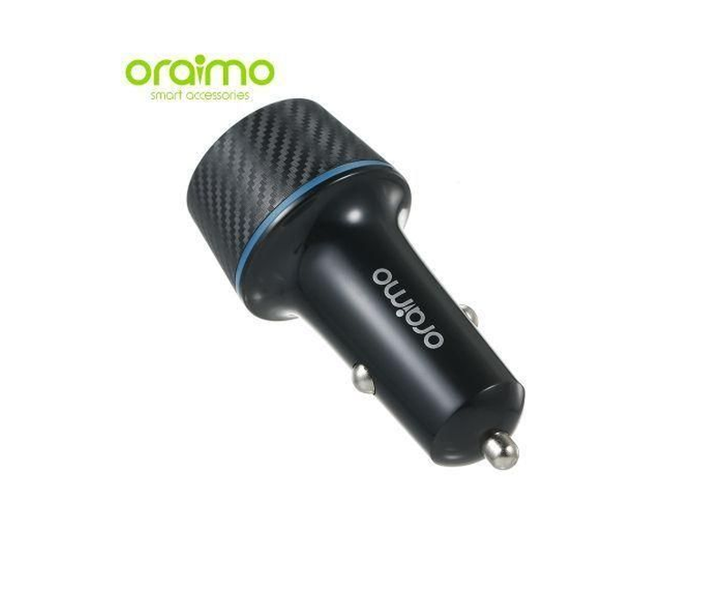 Oraimo Car Charger 2-In-1 Lightning & Micro USB Cable - Black
