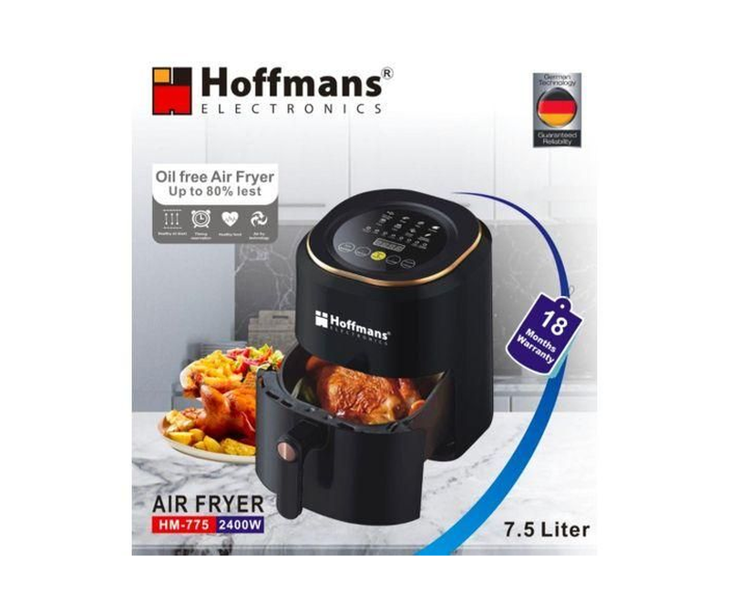 Hoffmans 7.5 Litres/ 7.5L Air Fryer / airfryer HM-775 - Black