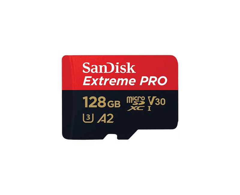 Sandisk Extreme Pro microSD Card /memory card with Adapter 128GB Speed up to 100MB/s - Black