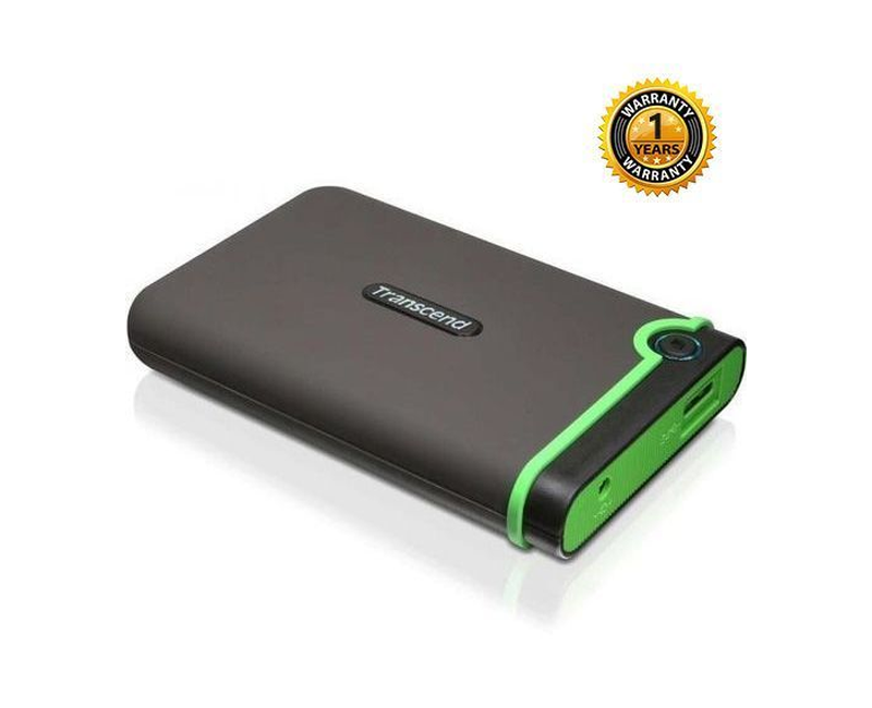 Transcend 1TB USB 3.0 External Hard Drive - Black,Green