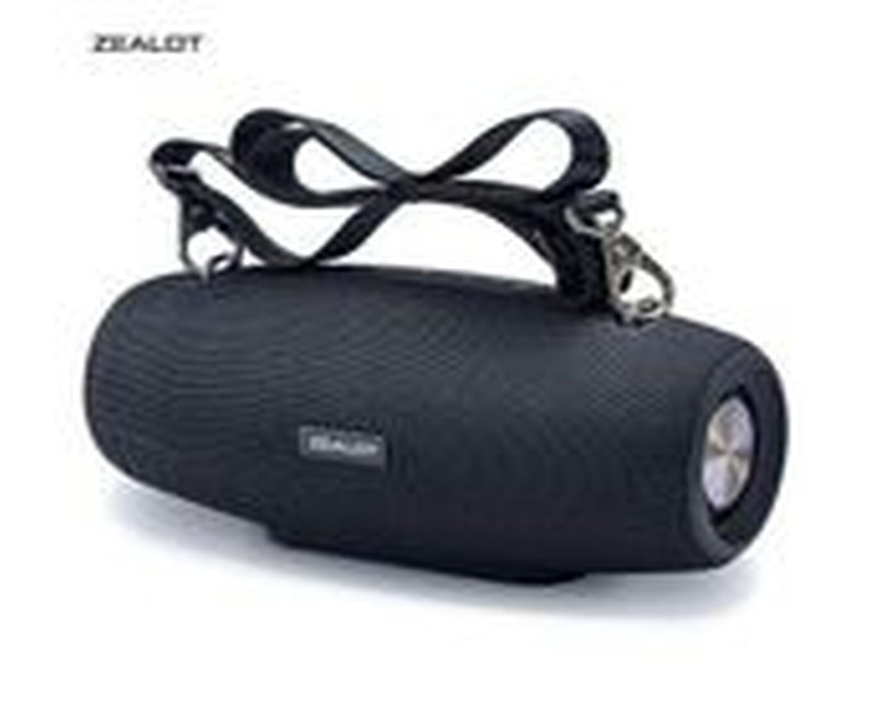 Zealot Amplified Rechargeable USB Sub - Woofer Speaker - Black