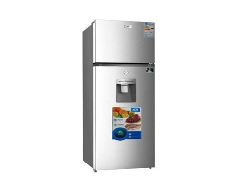 ADH 358L / 358 Liters Double Door Big Top Mount Refrigerator / Fridge Double Door With Water Dispenser - Silver