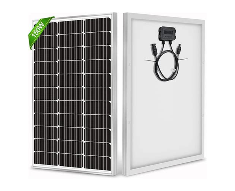 ADH 150 Watts Solar Panel 12V Germany Design Monocrystalline - Black