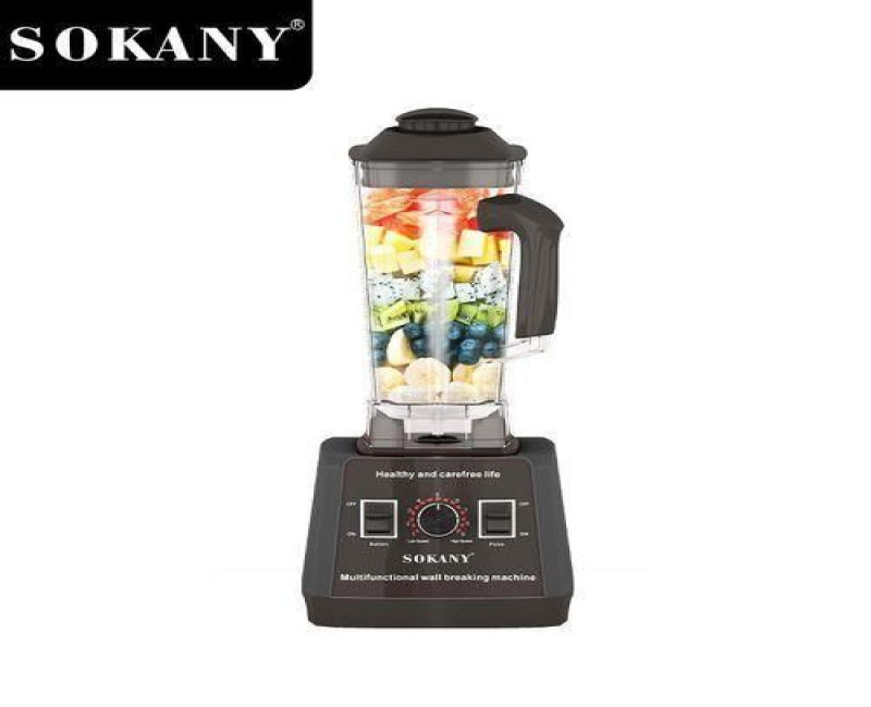 Sokany 2 in 1 5000W Multipurpose Commercial Heavy Duty Blender - Black