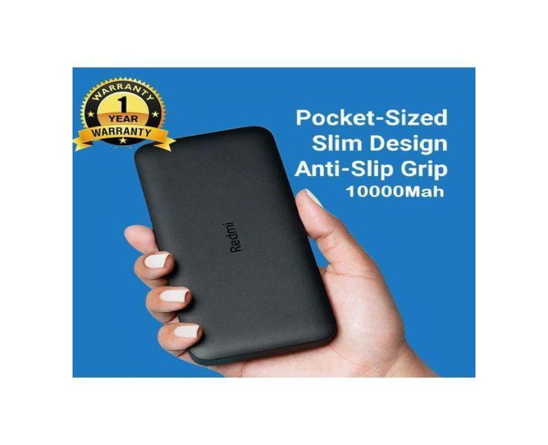 XIAOMI MI Powerbank 10000mAh / 10000 MAh Dual Input & Output Fast Charging - Black
