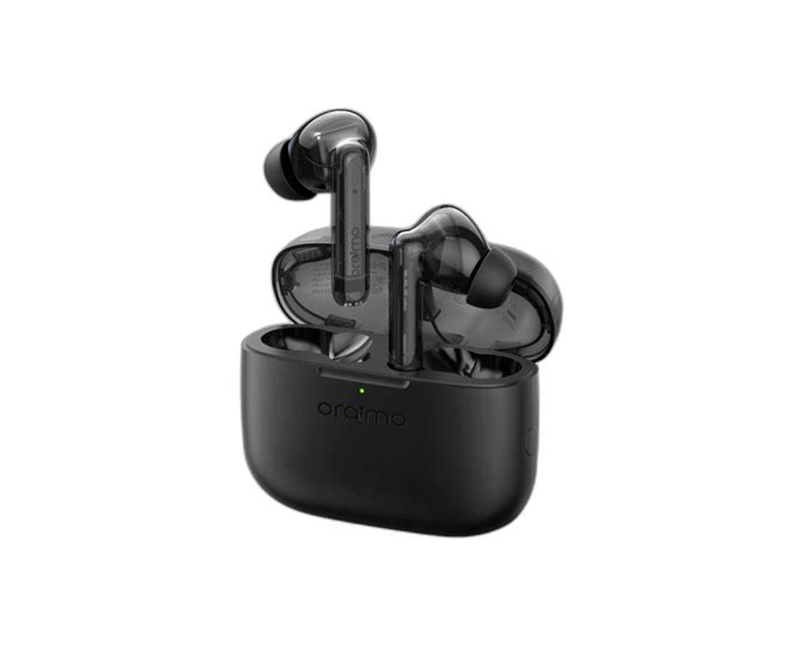 Oraimo FreePods Lite Earbuds With 40Hr Playtime,Custom EQ Modes App, ENC Mic, Waterproof LPX4, BT 5.3 Bluetooth Headset (Black, True Wireless Earpods)