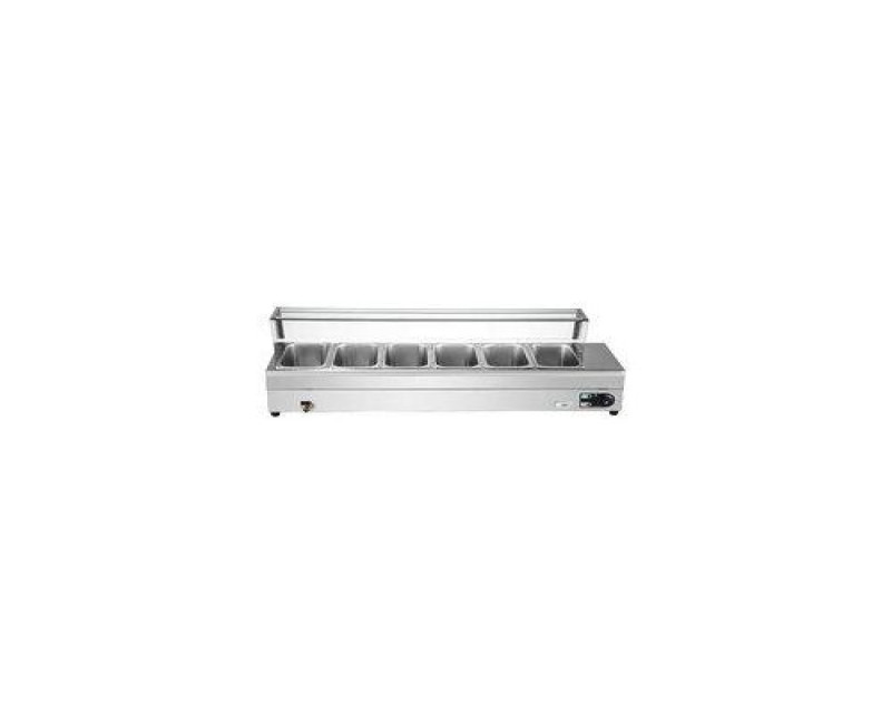Electric Chafing Dish Buffet Set 6 Silver
