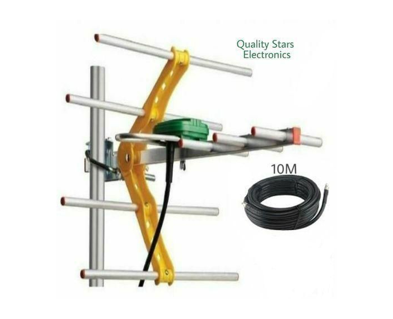 Gotv Digital Outdoor TV Antenna + 10 Meter Cable Wire