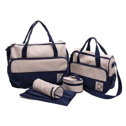 5pcs In 1 Baby Bag - Navy Blue