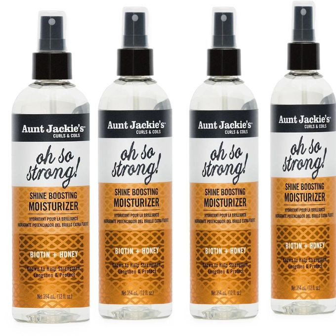 Aunt Jackie'S Curls & Coils Biotin + Honey Oh So Strong Shine Boosting Moisturizer, 12 Fl /1PACK