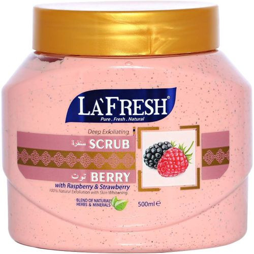 La Fresh Raspberry And Strawberry Face Scrub, 500 Ml