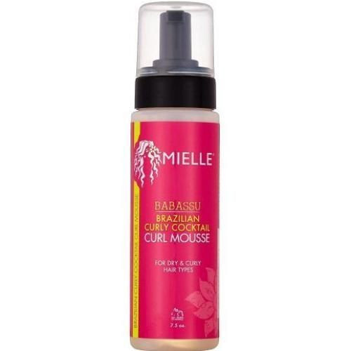 Mielle Babassu Brazilian Curly Cocktail Curl Mousse for Dry & Curly Hair Types, 7.5 Ounces