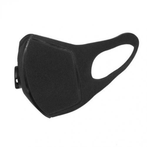 Mask 5pcs Reusable Mouth Face Dust Pollution PM2.5 Activated Carbon Filter - Black