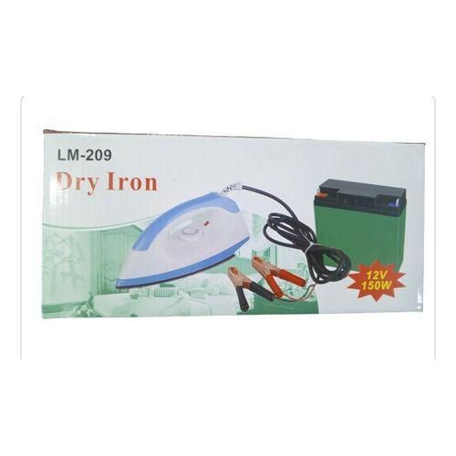 Solar And DC Electric Dry Flat Iron 12volt 150w Working On Battery - Multicolor