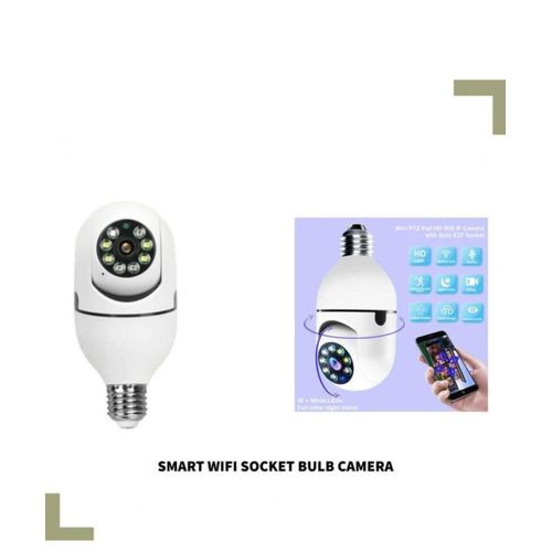 Wireless Video Surveillance Light Bulb Camera Wifi 360° Camera-White.....